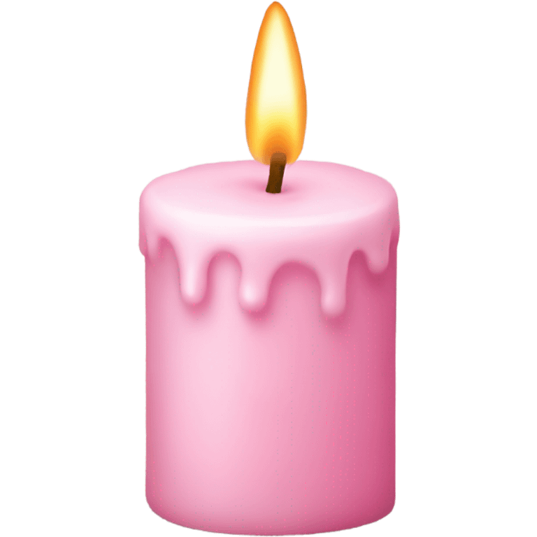 light pink candle emoji