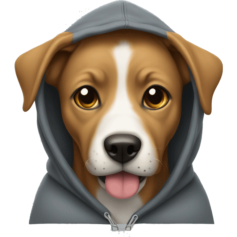 Dog with a hoodie on emoji