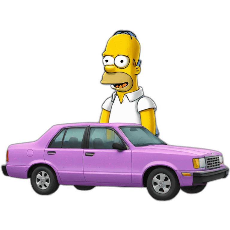 homer simpson car emoji