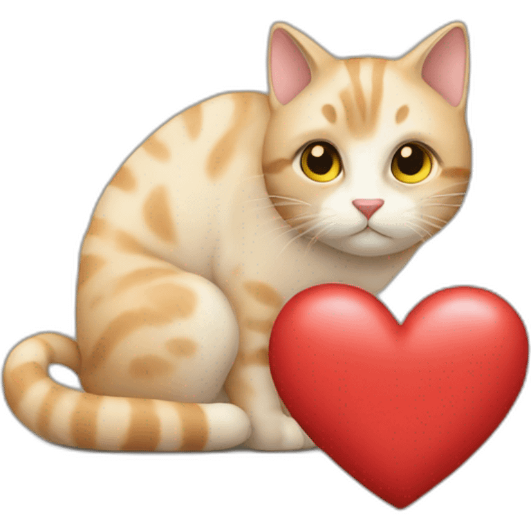 Cat in love  emoji