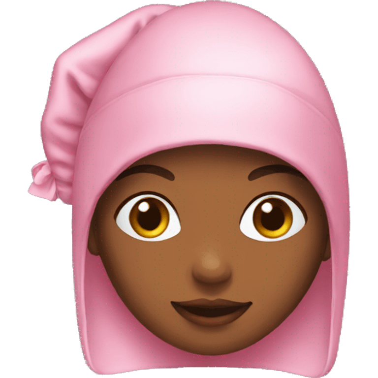 girl emoji wearing silk bonnet emoji