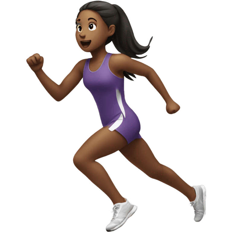 Girl sprinting  emoji