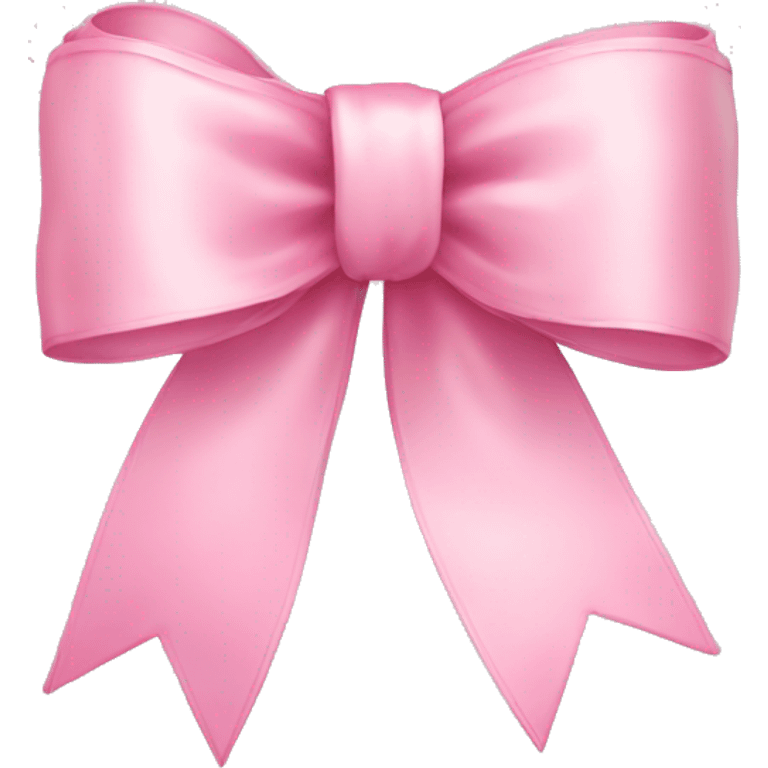 light pink ribbon bow emoji