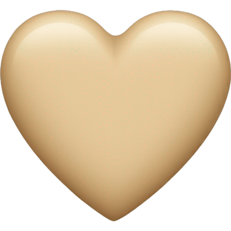 Beige heart  emoji