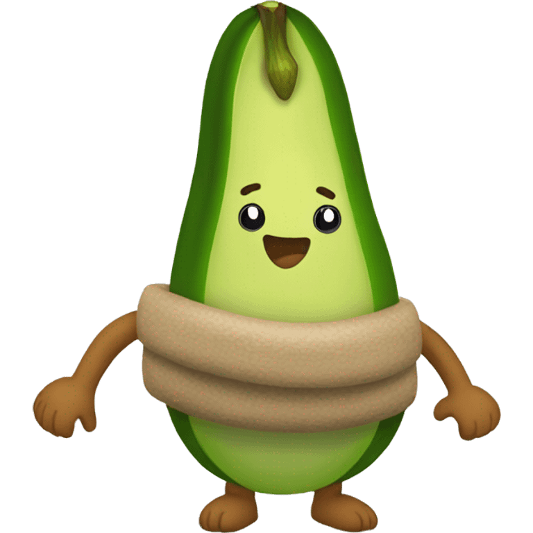 avocade with musle emoji