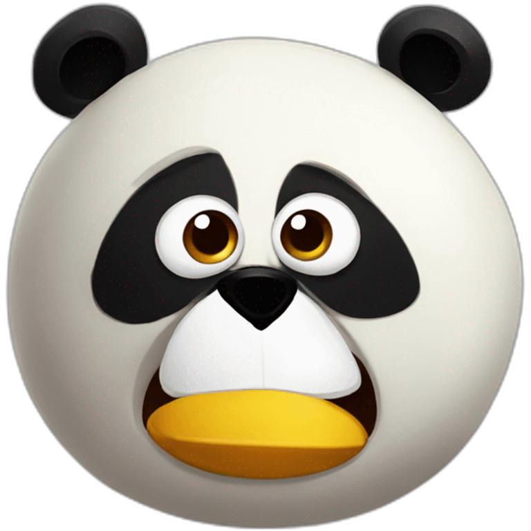 panda angry birds emoji