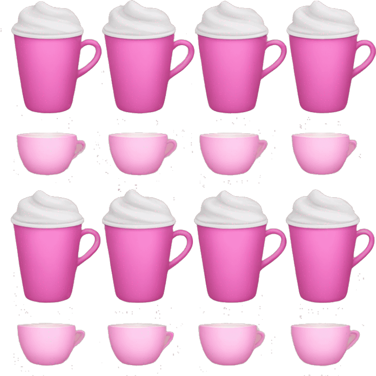 Pink cup of hot Cho  emoji