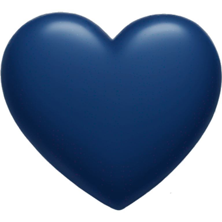 Navy blue heart emoji