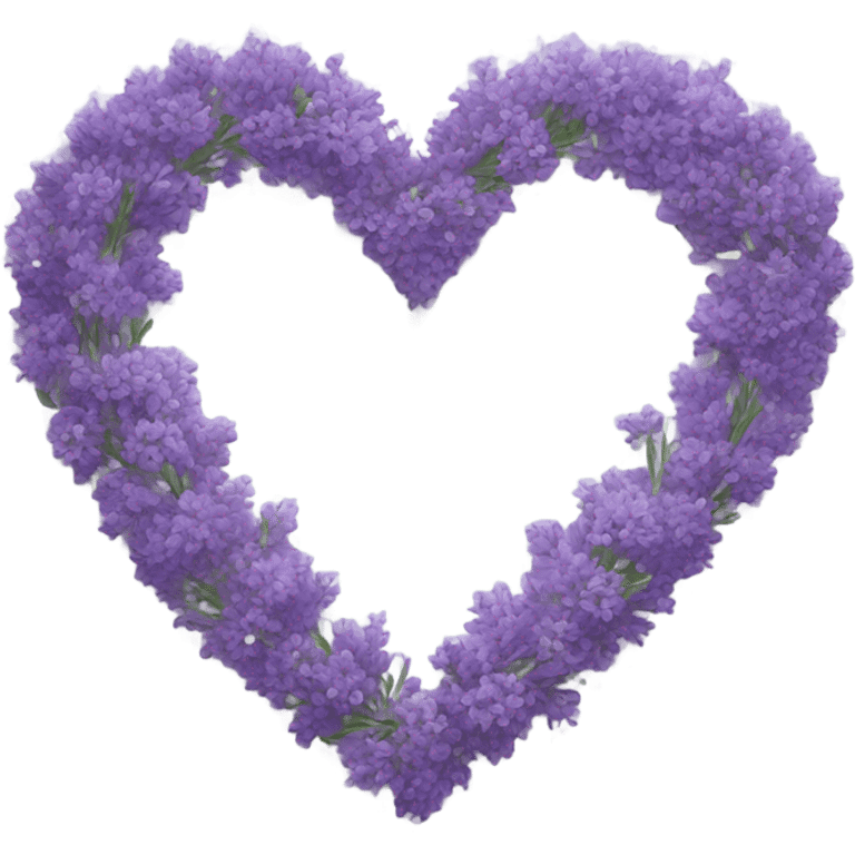 Lavender heart emoji