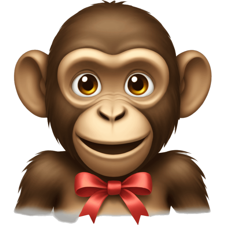 monkey with bow  emoji