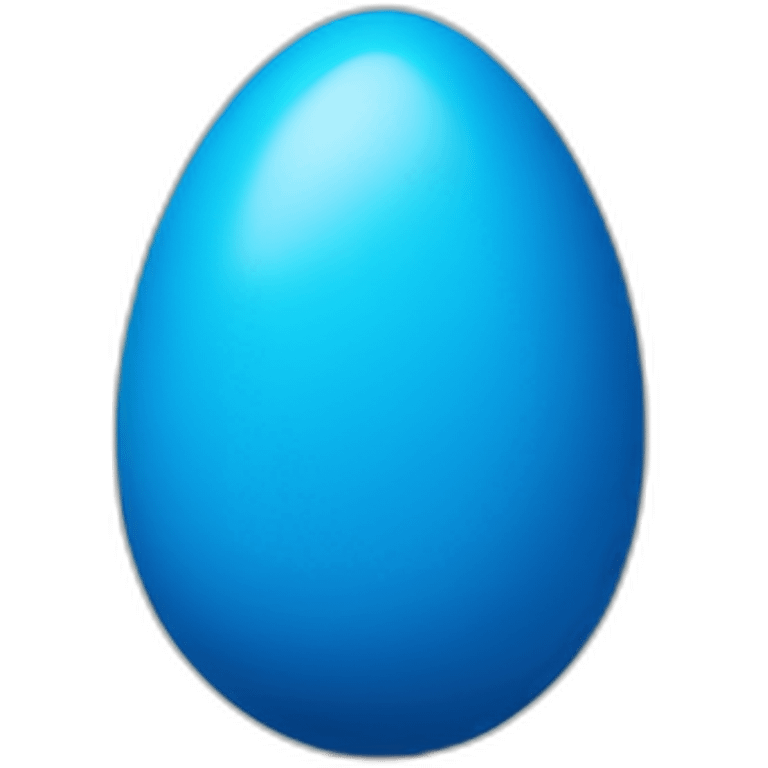 Blue egg emoji