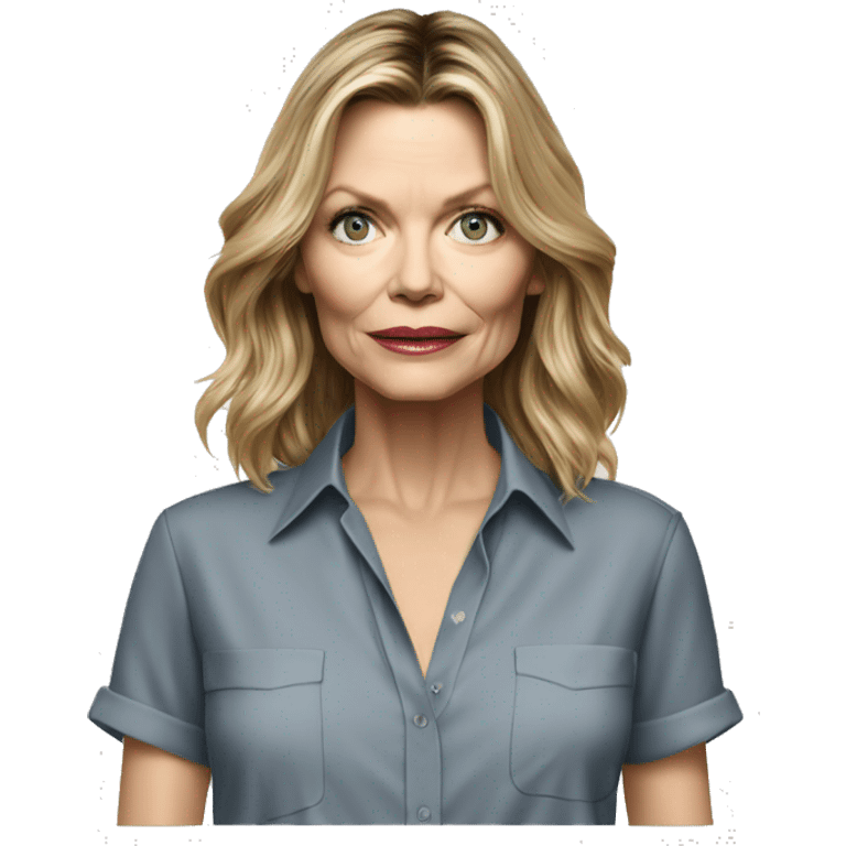 michelle pfeiffer wearing shirt emoji