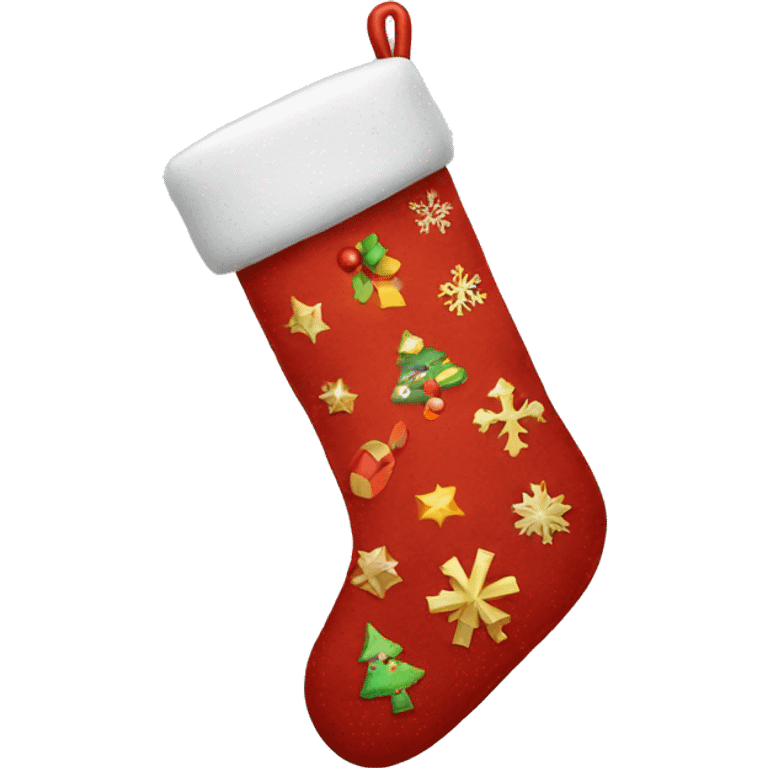 Christmas stocking emoji