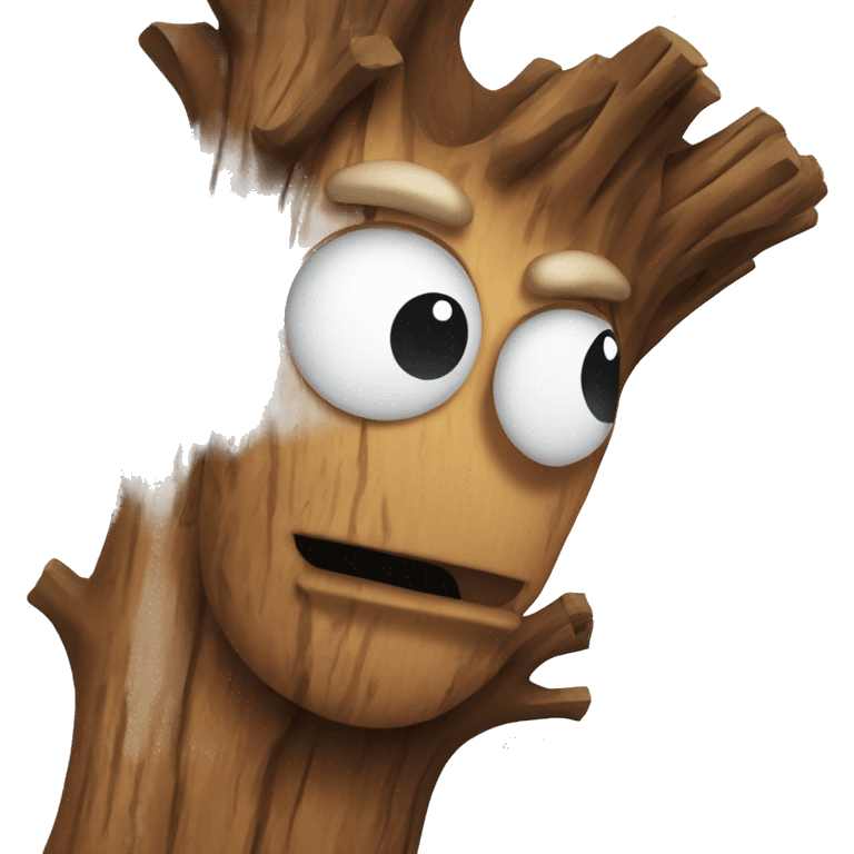 Crazy wood emoji