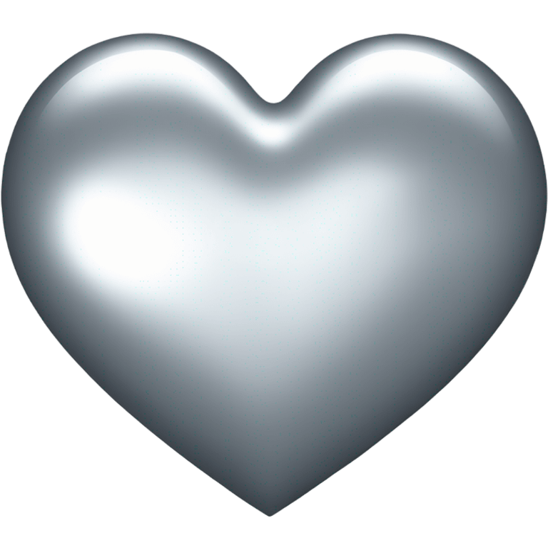 Silver heart emoji