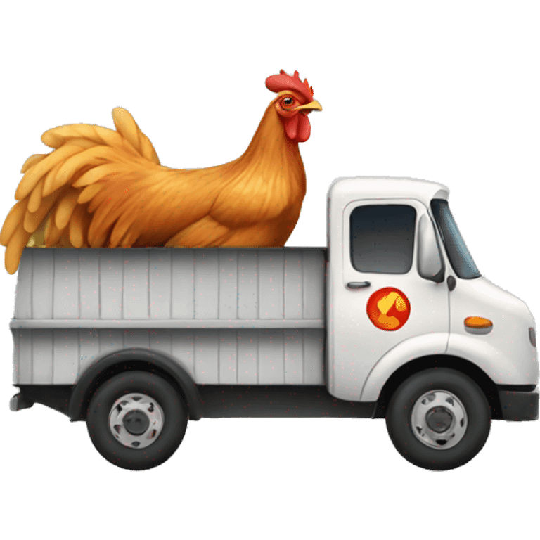 Chicken truck emoji