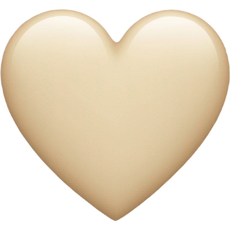 beige heart emoji