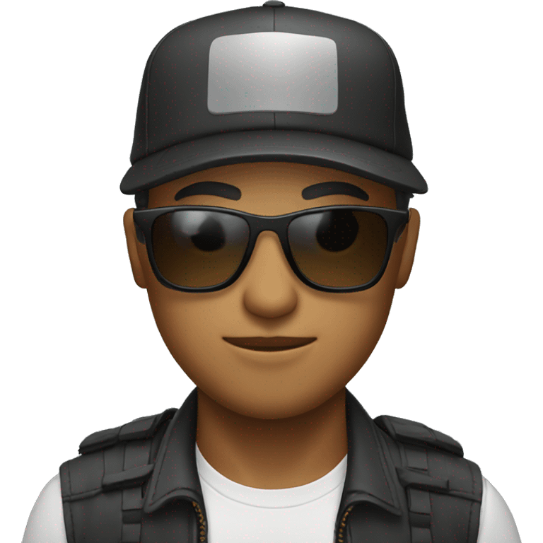 male with sunglasses and cap emoji