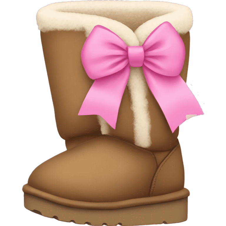 uggs with pink bow emoji