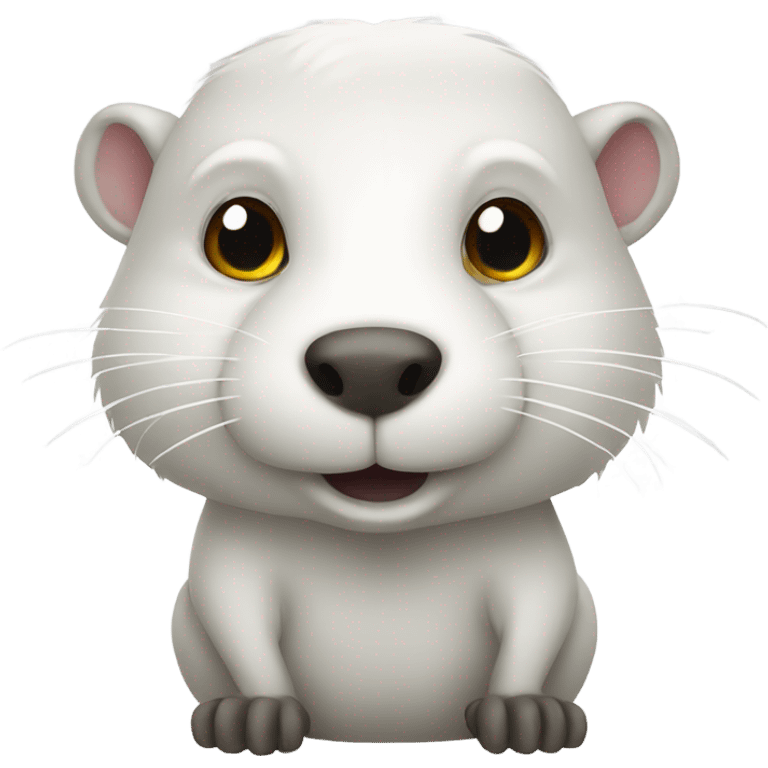 white beaver emoji