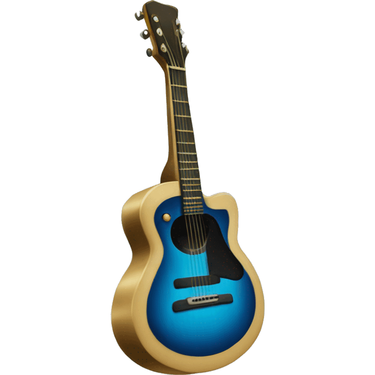 Blue guitar emoji