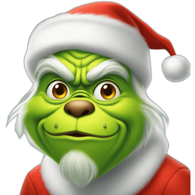 Grinch santa Claus  emoji