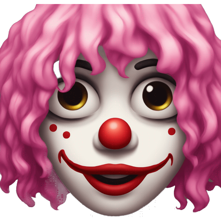 Payaso estilo aesthetic minimalista con ojos de enamorado  emoji