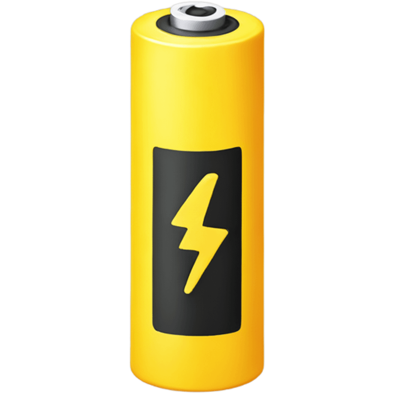 Neutral yellow battery emoji