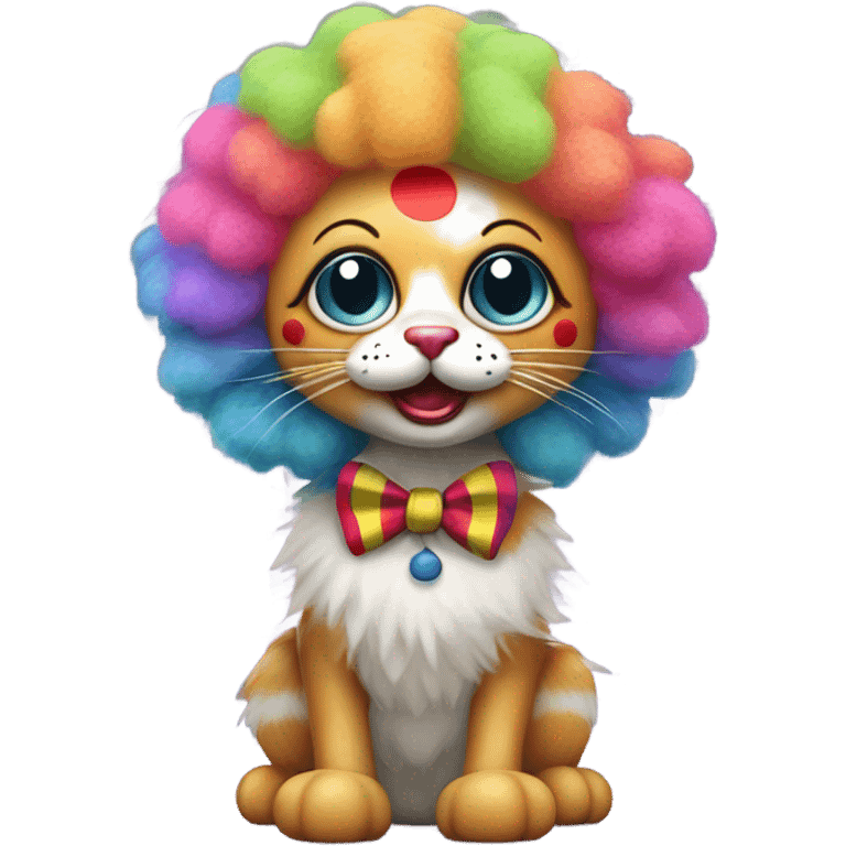 Clown cat emoji