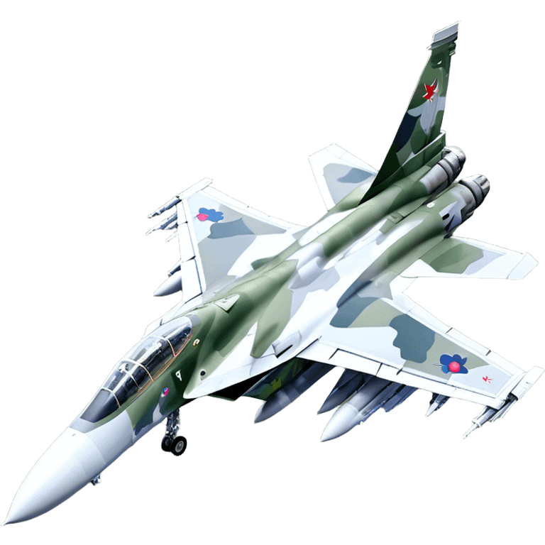 SU-35 Jet - Sukhoi (Model Year: 2020) (Iconic colour: Camouflage green) emoji