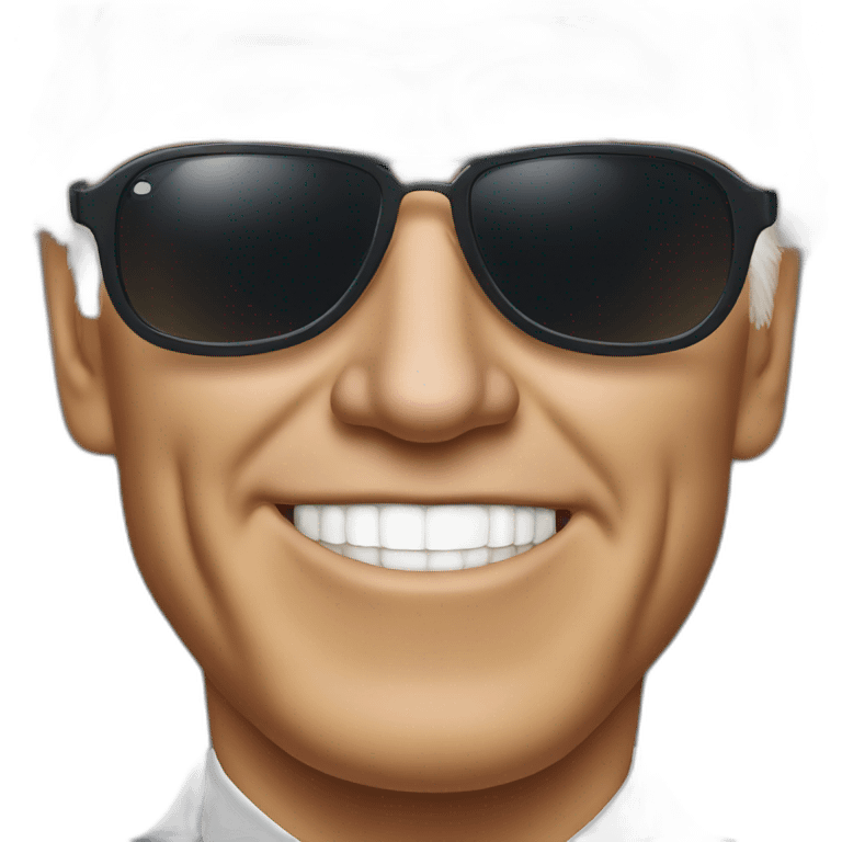 Joe Biden with sunglasses emoji