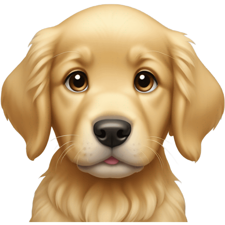 Golden retriever puppy emoji