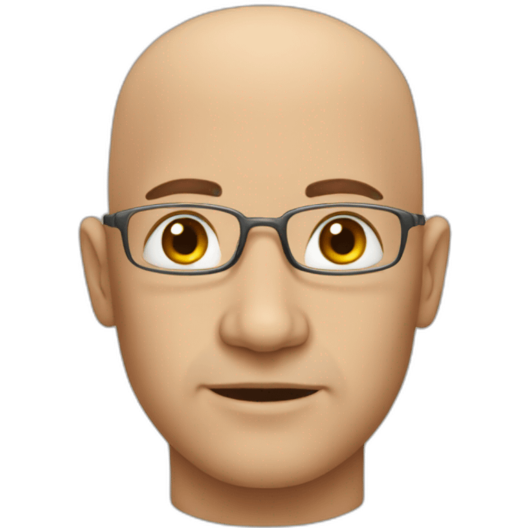 Bald man emoji