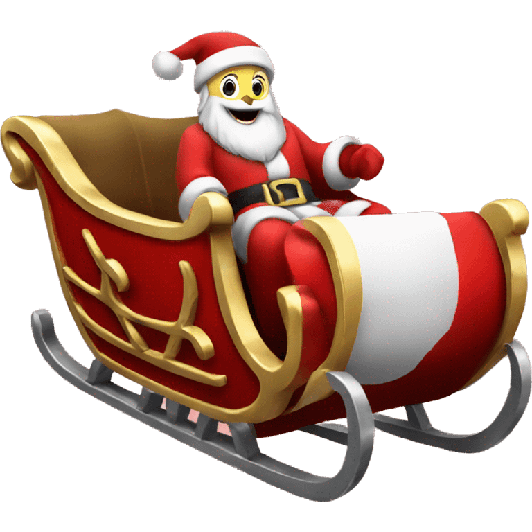 Santa's sleigh emoji