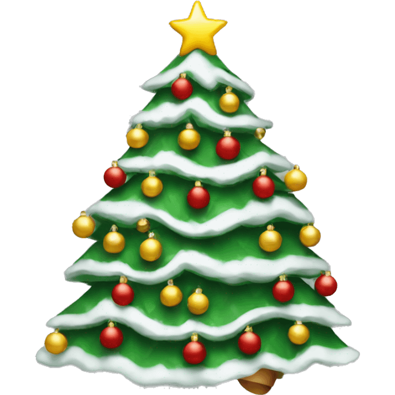 Decorated Christmas tree  emoji