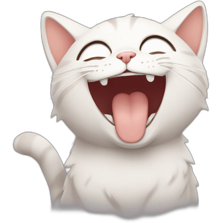 cute cat laugh emoji