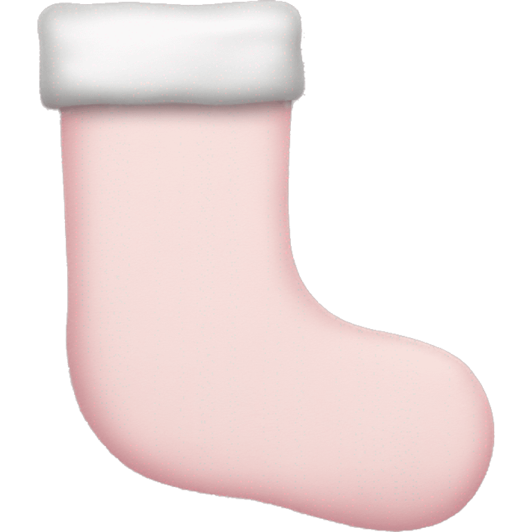 Three light pink Christmas stockings  emoji