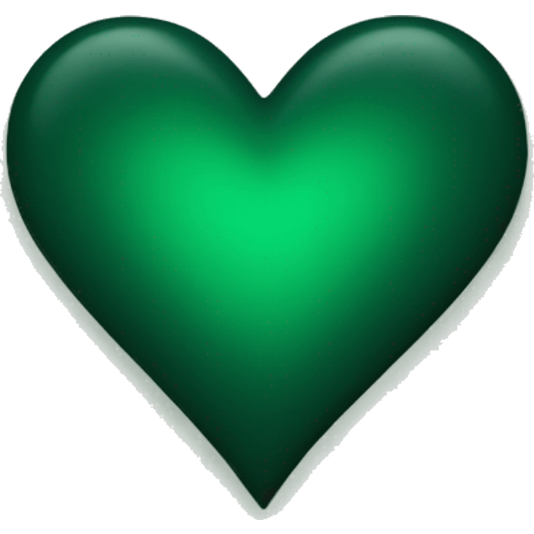 Dark green heart  emoji