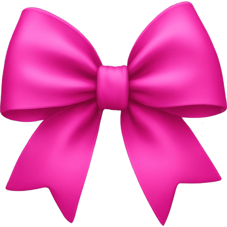 Hot pink bow emoji