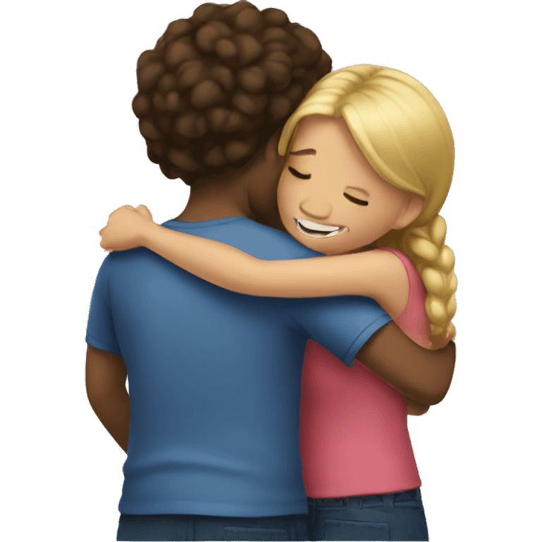 Girls hugging emoji