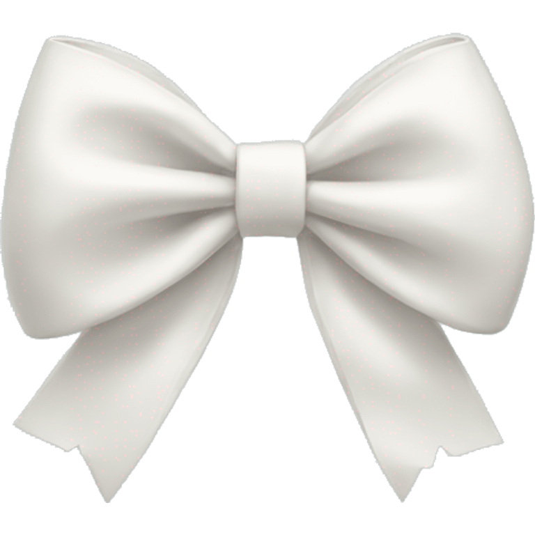 White bow emoji