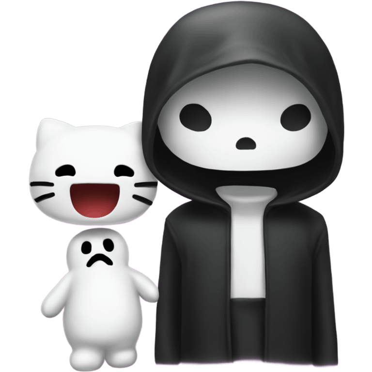 Hello kitty and ghostface  emoji