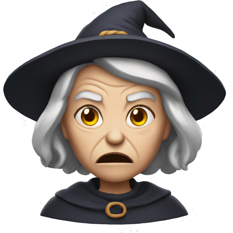 angry old witch emoji