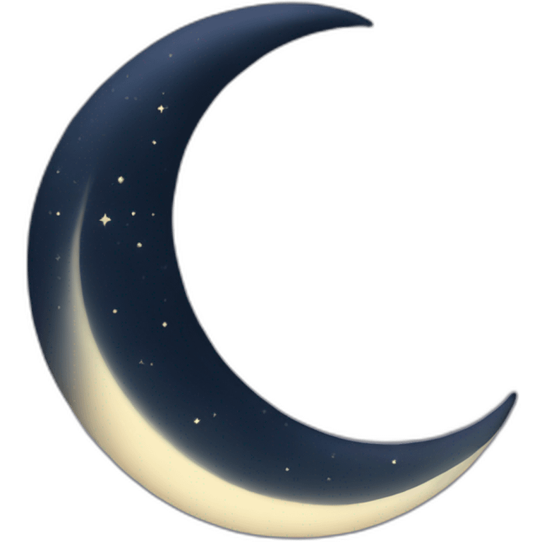 Crescent moon emoji