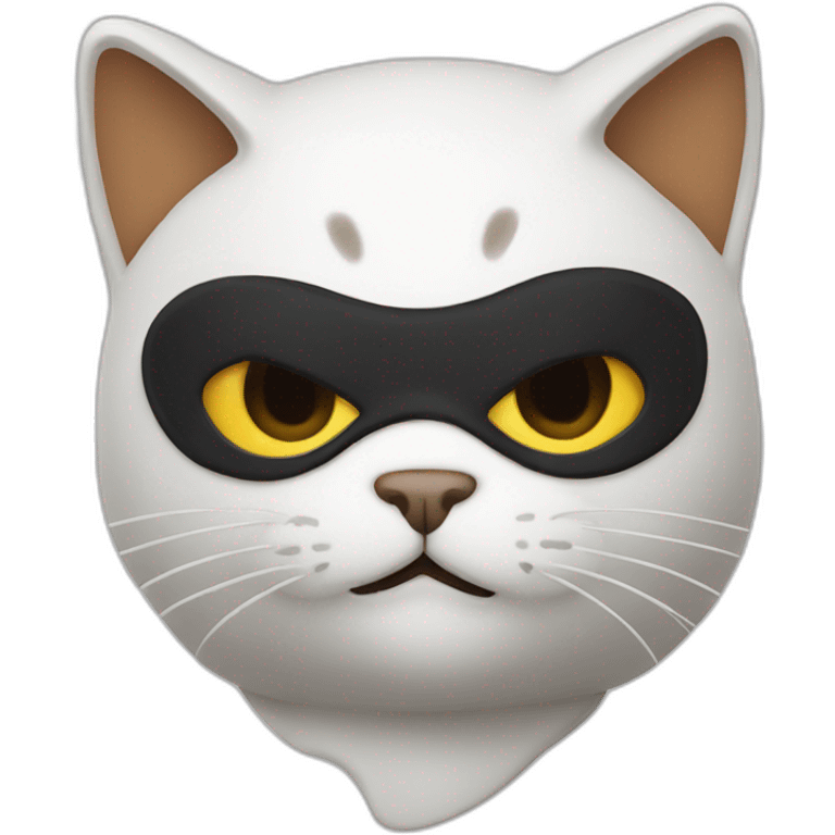 Cat ninja white pastry emoji