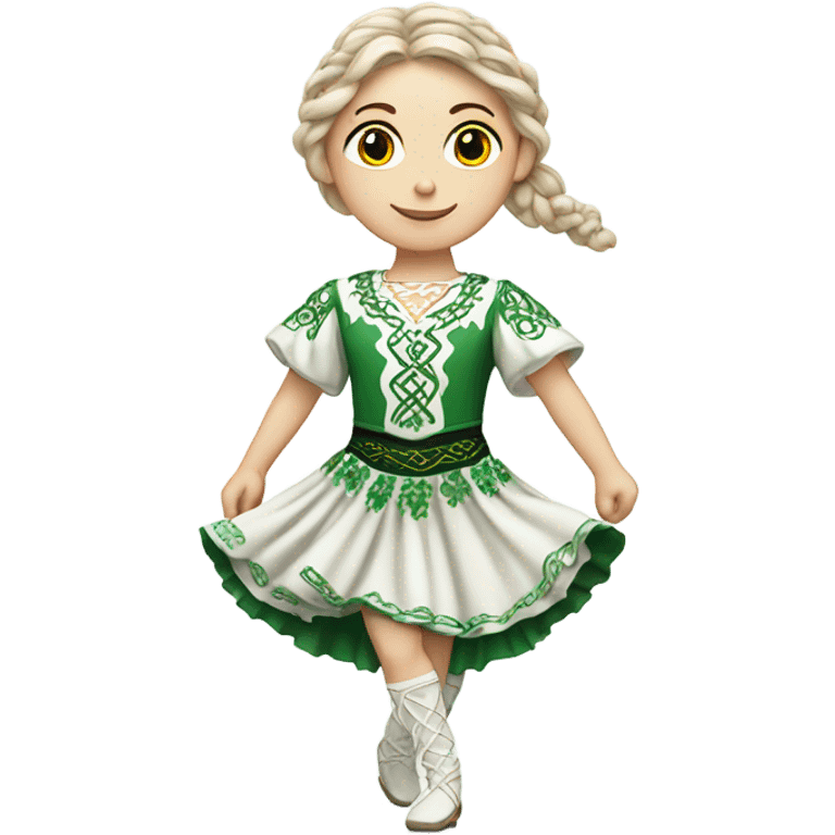 White Irish dancer emoji