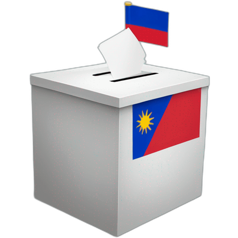 election ballot box with Philippine flag emoji