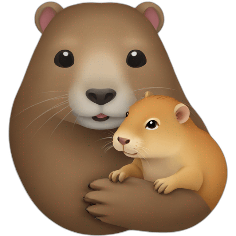 Loutre avec un capybara emoji