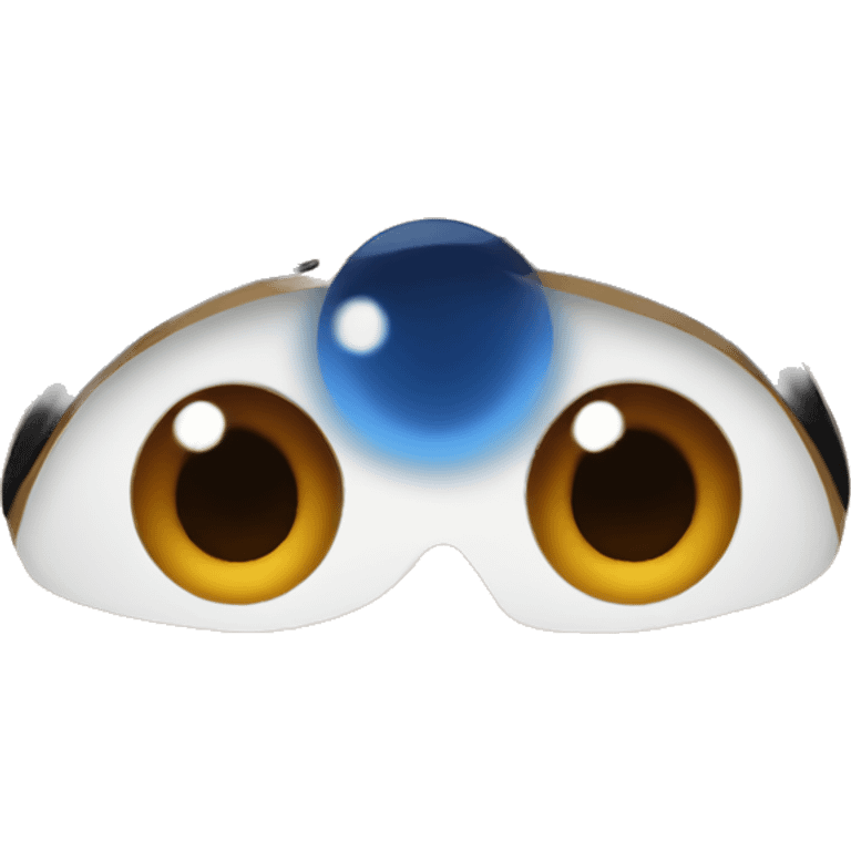 Blue eye woman with brown eye man emoji