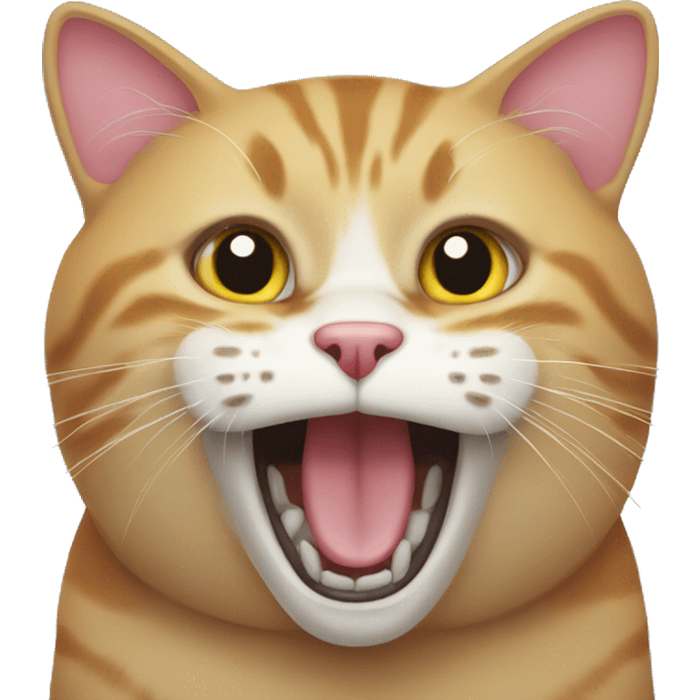 Cat with mouth open emoji